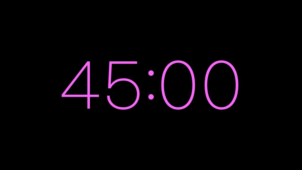 45 Minute Timer - Pink