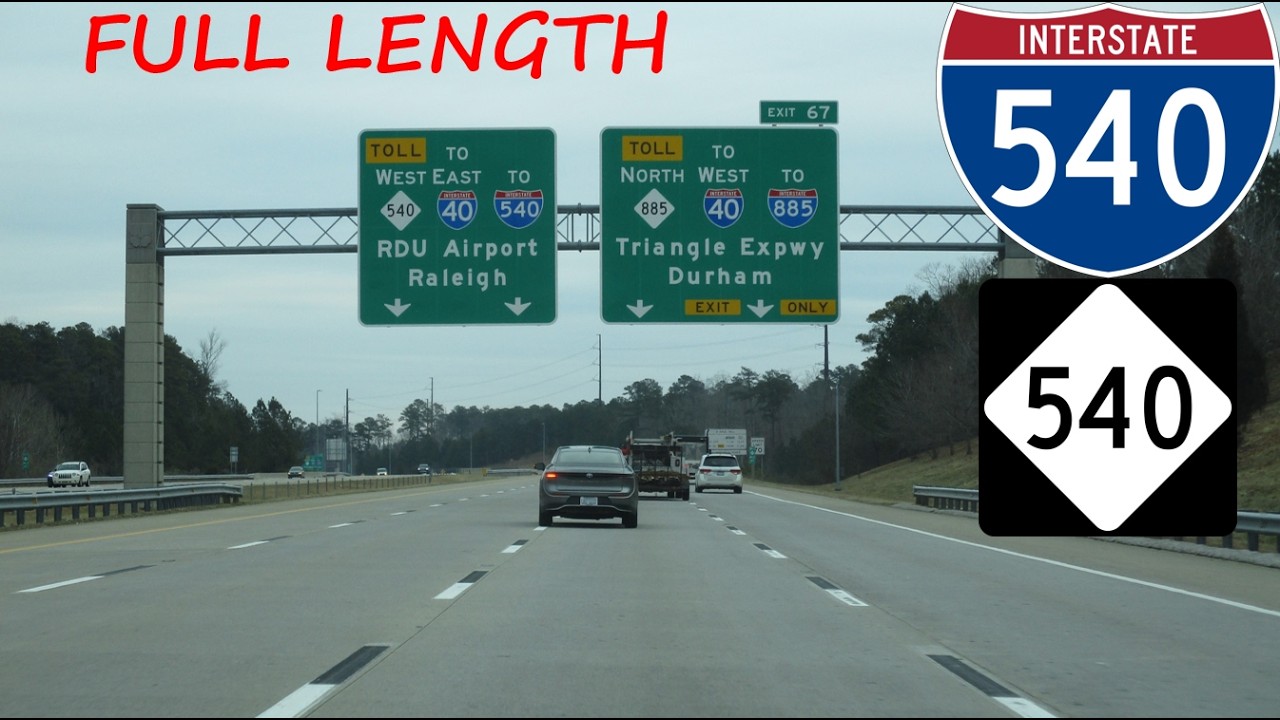 Raleigh Outer Loop (Interstate 540/NC 540) clockwise/inner loop