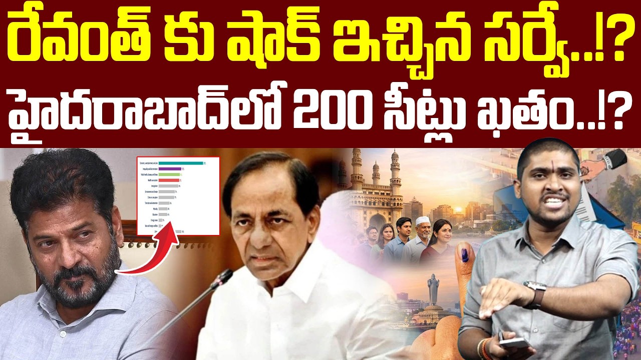 రేవంత్ కు షాక్ ఇచ్చిన సర్వే..!? హైదరాబాద్ లో 200 సీట్లు ఖతం..!? : Big Shock To Revanth : TR TV