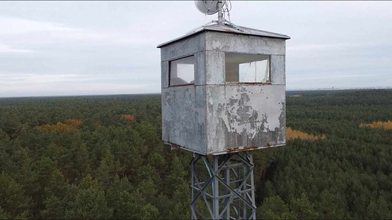 Dostrzegalnia, leśna wieża przeciwpożarowa - 40 metrowa - wejście