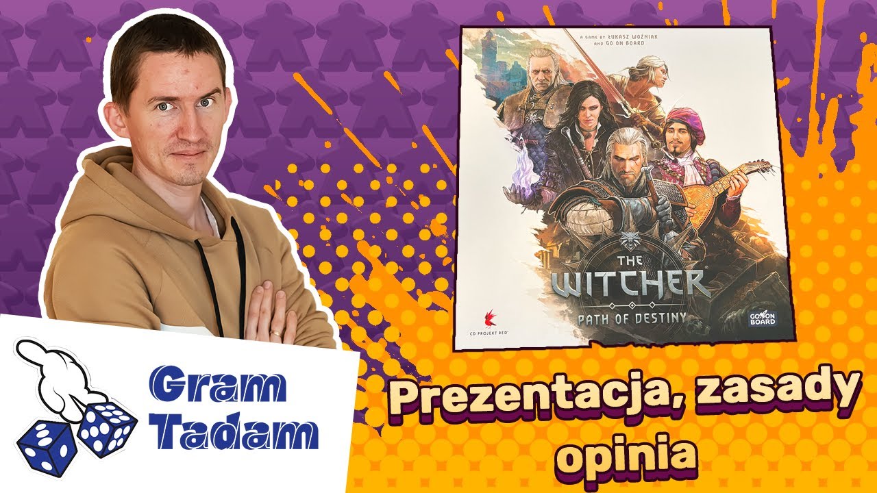 Gram Tadam prezentacja, rozgrywka i opinia Wiedźmin ścieżka przeznaczenia gra planszowa