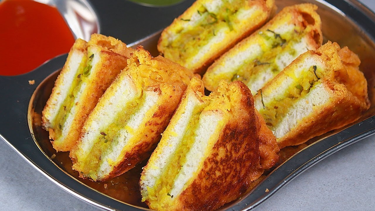 Crispy Bread Sandwich Pakora Recipe : Perfect for Iftar