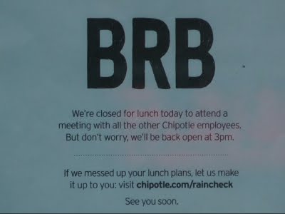 Food Safety Meeting Delays Chipotle Opening