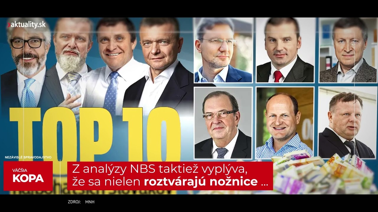 Analýza národnej banky odhalila, ku komu sa na Slovensku presúva majetok | Aktuality