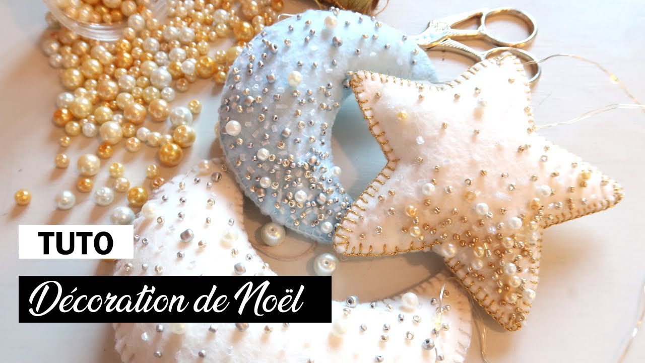 TUTO | Décoration de Noël en Feutrine et perles