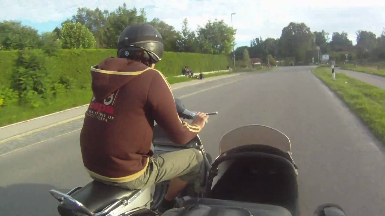 Go Pro HD  Vespa Gespann-Vespa Sidecar