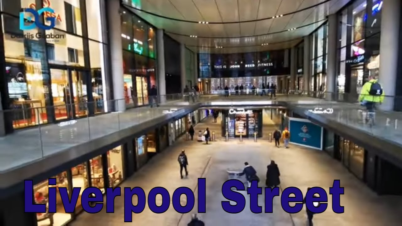 4K HDR: Tour Liverpool Street and Moorgate in London