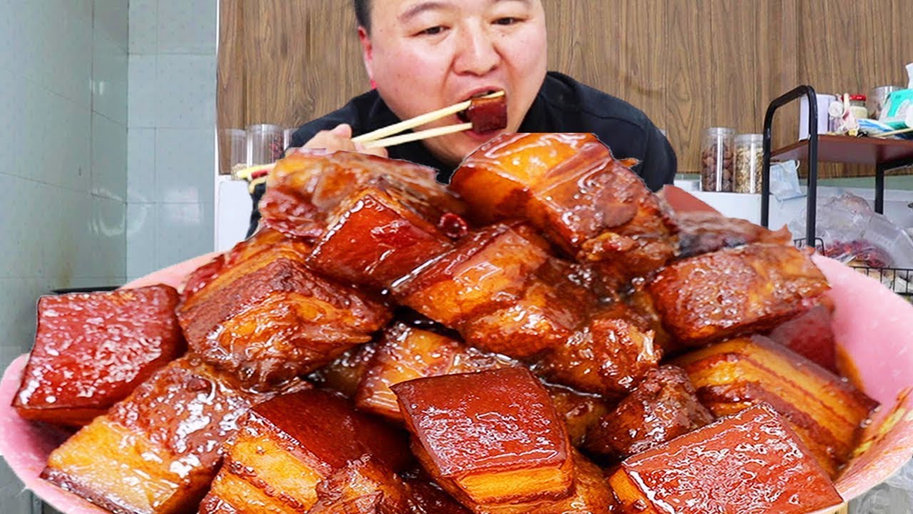 🔥【狂炫红烧肉】秘制红烧肉！肥而不腻超下饭，大口炫肉超过瘾！