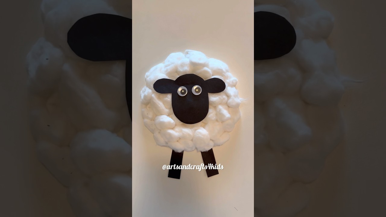 Paper Plate Sheep Craft 🐑🐑