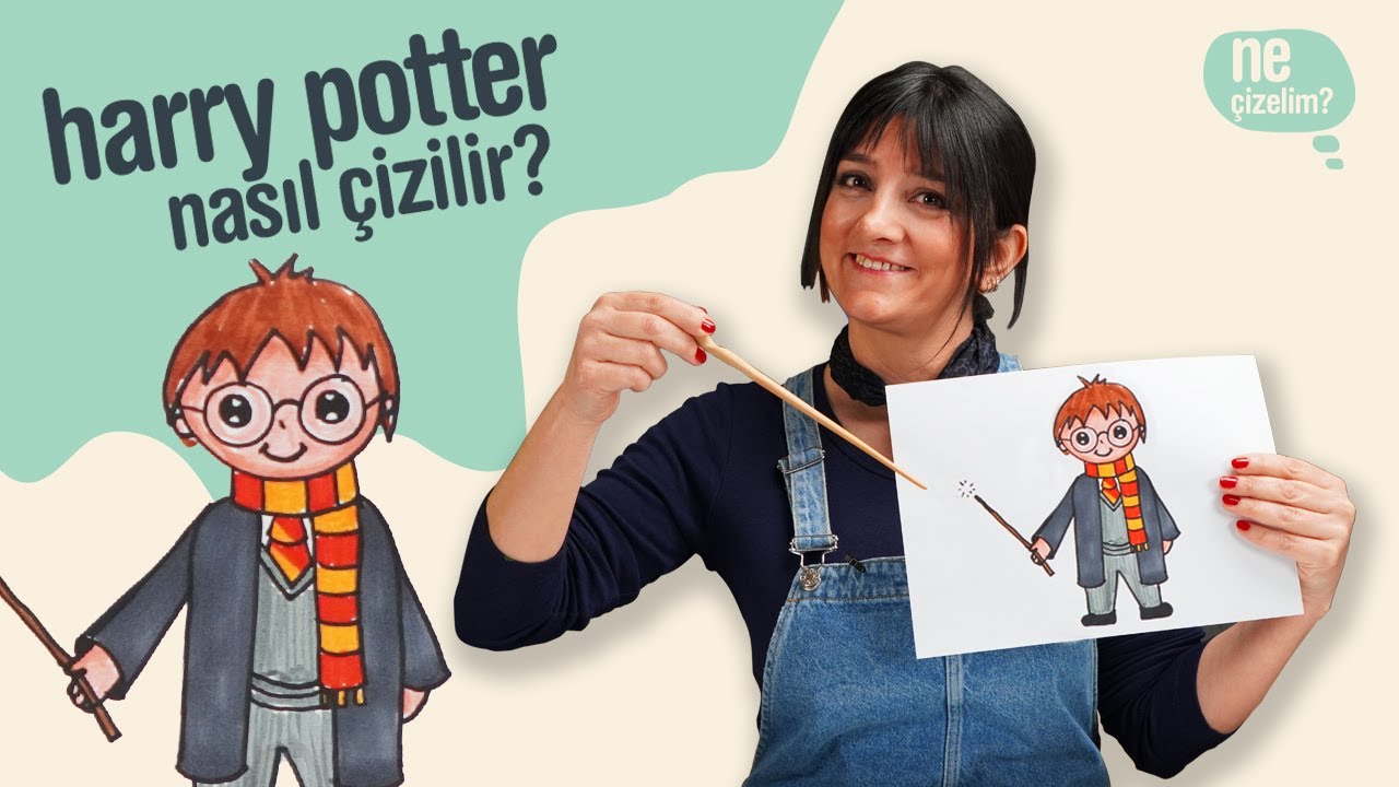 Bu Harry Potter Çizimi Çok Kolay! 👓 Çizimi Basit, Boyaması Eğlenceli Resim Etkinliği | parenthink