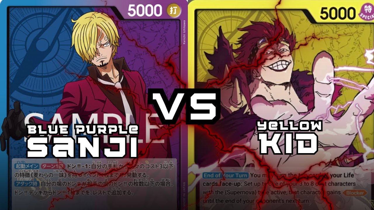 [TOURNAMENT] Blue Purple Sanji 青紫サンジ VS Yellow Kid 黄キッド | OP12  | OPTCG  | StreetfoodKingsPH