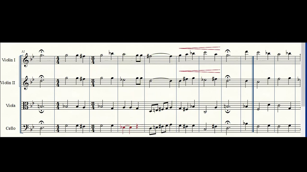 The Coventry Carol STRING QUARTET SHEET MUSIC