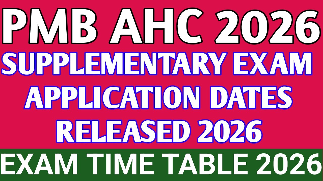 ParaMedical Supplementary Examination Notification - June 2026