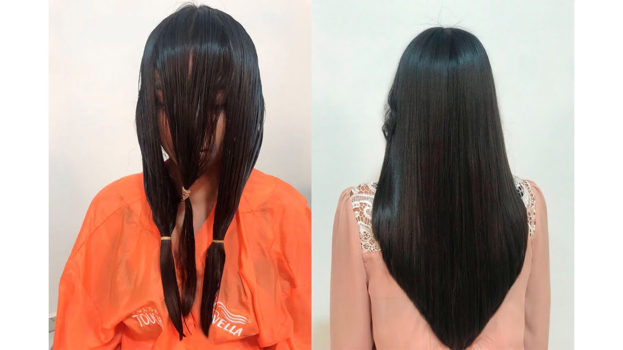 CORTE de PELO en (V) Haslo en casa fácil .Easy technique of cutting  V  hair it at home