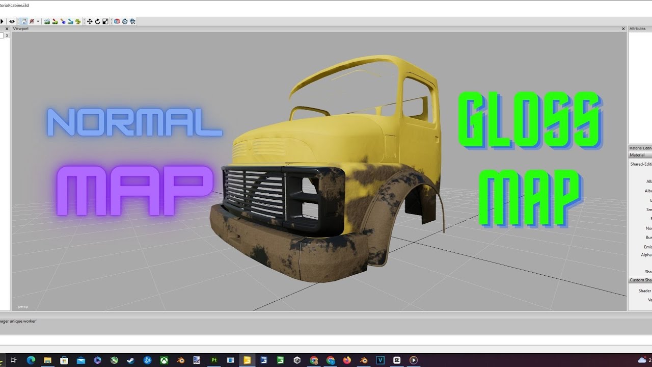 Farming simulator 22 Mods - criando sujável e normal map tutorial-01
