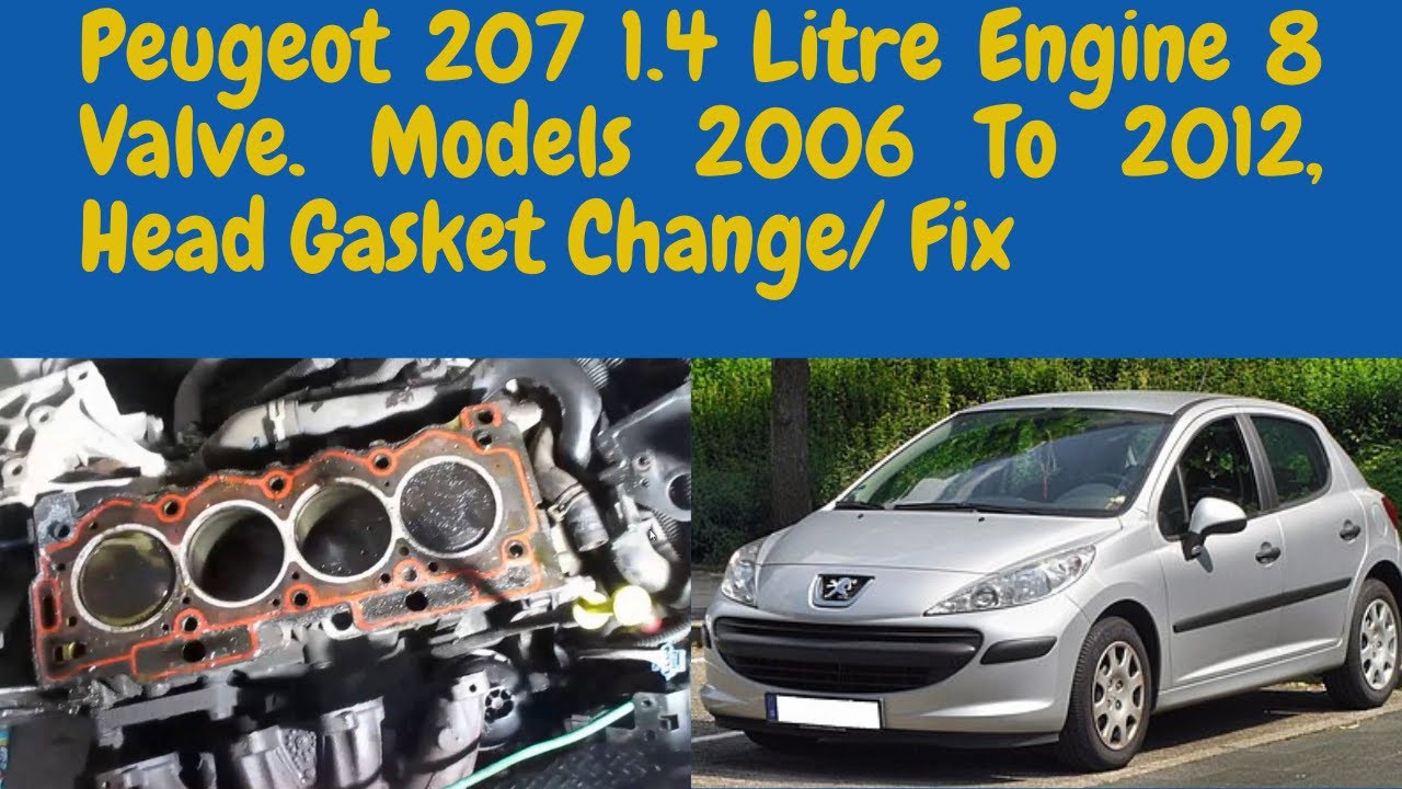 Peugeot 207 1.4 litre 8 Valve Engine, Engine code KFV, (Part 1 ) Head Gasket Removal.