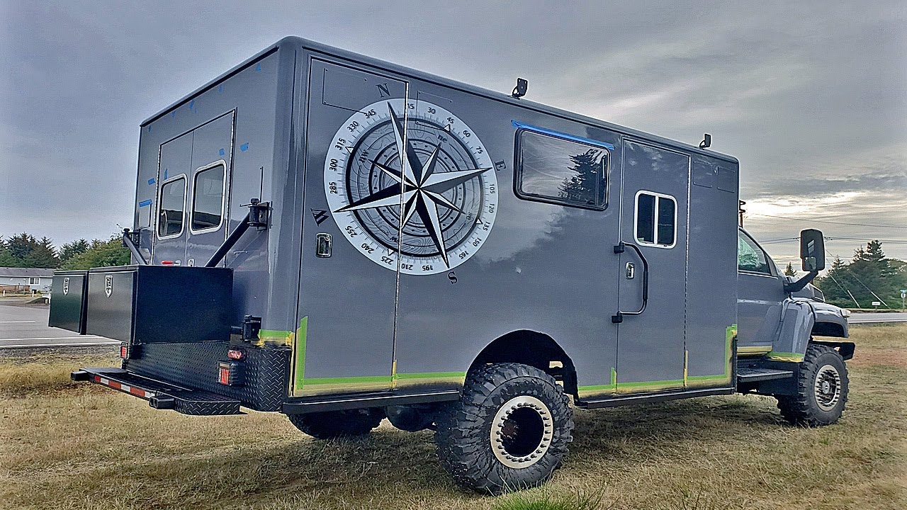 23 year old Builds 900hp Overland Camper 4x4 Ambulance Conversion GMC Kodiak Turbo Diesel