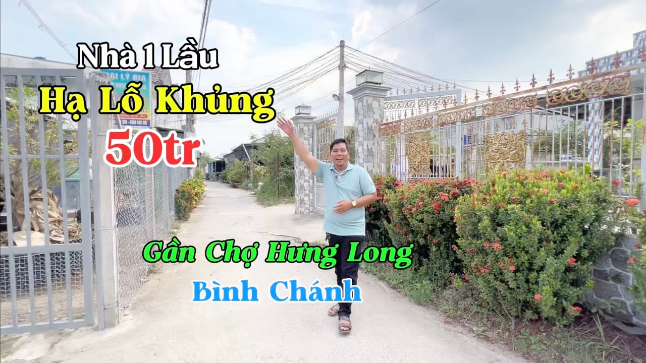 Chính Chủ Hạ Lỗ Thêm 👉 Đã Ngộp Thở Ôxi Rồi Hạ Thêm 50tr Nữa Cho Nhà 1 Lầu Gần Chợ Hưng Long 
