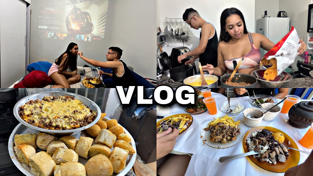 UM DOMINGO COM A GENTE| fizemos nachos| repomos as carnes