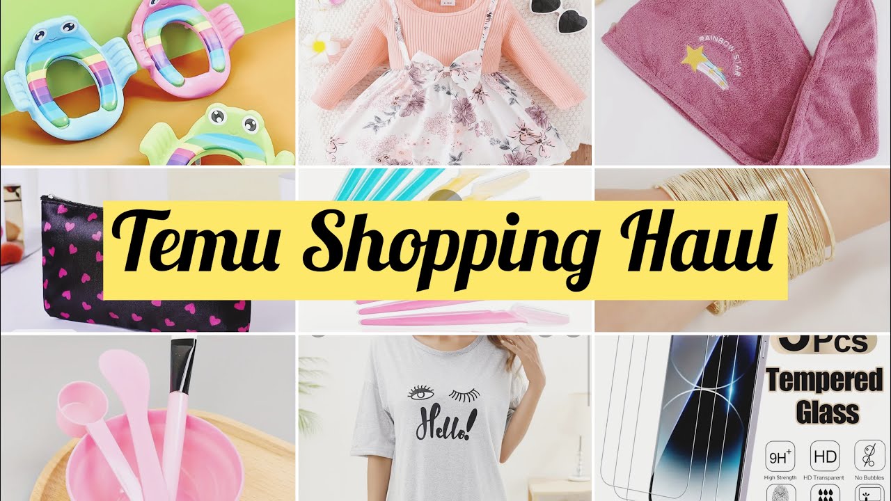 My mini Temu shopping Haul🛍️lets unbox with me🫶🏻