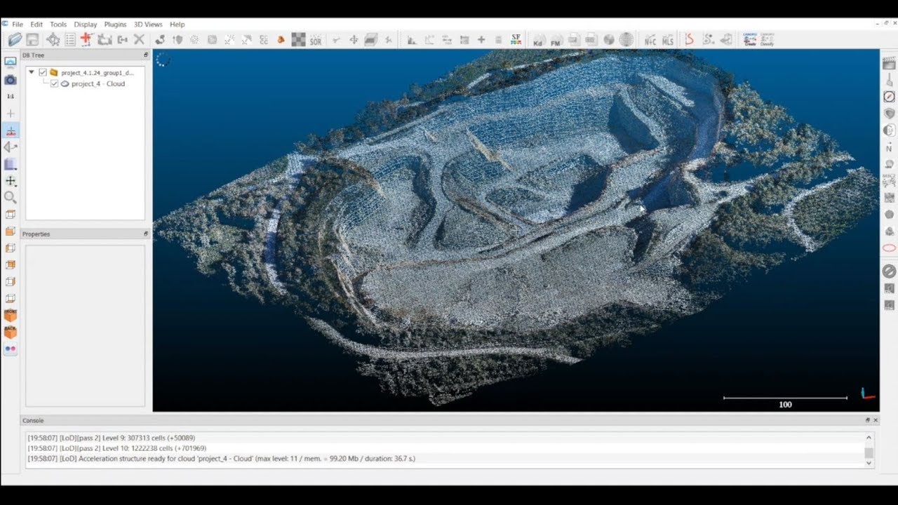 Cómo visualizar y editar nubes de puntos en CloudCompare - [Aerial Insights]