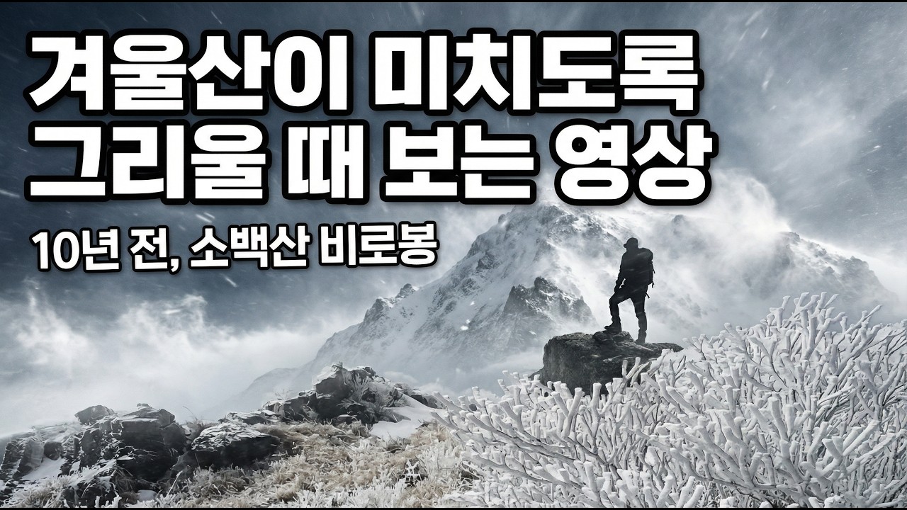 10년 전 소백산 칼바람 소리와 상고대.. 겨울산이 미치도록 그리울 때