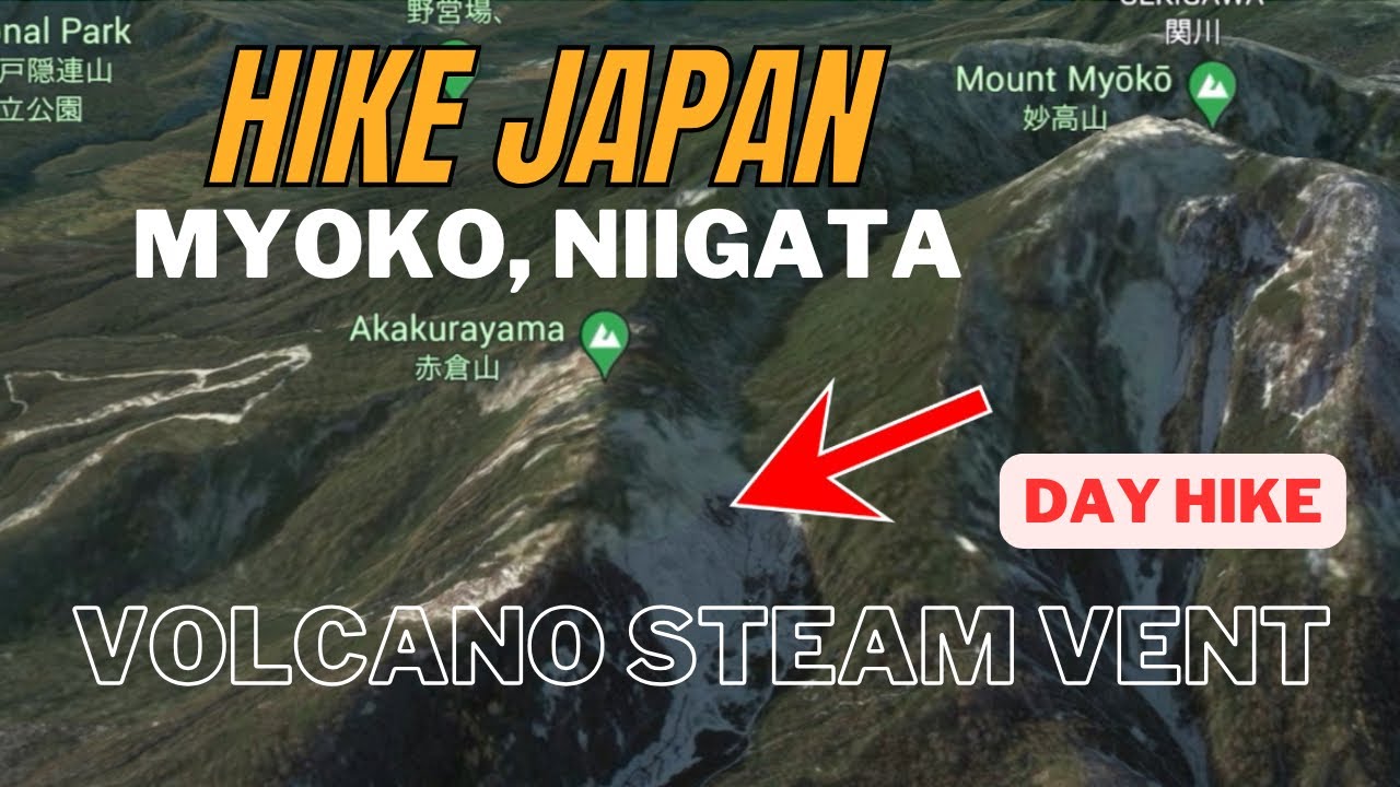 Myoko volcanic steam vent hike