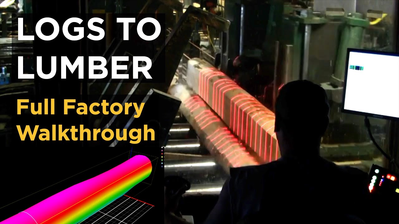 How Lasers Help Turn Logs into Lumber: Sawmill Tour