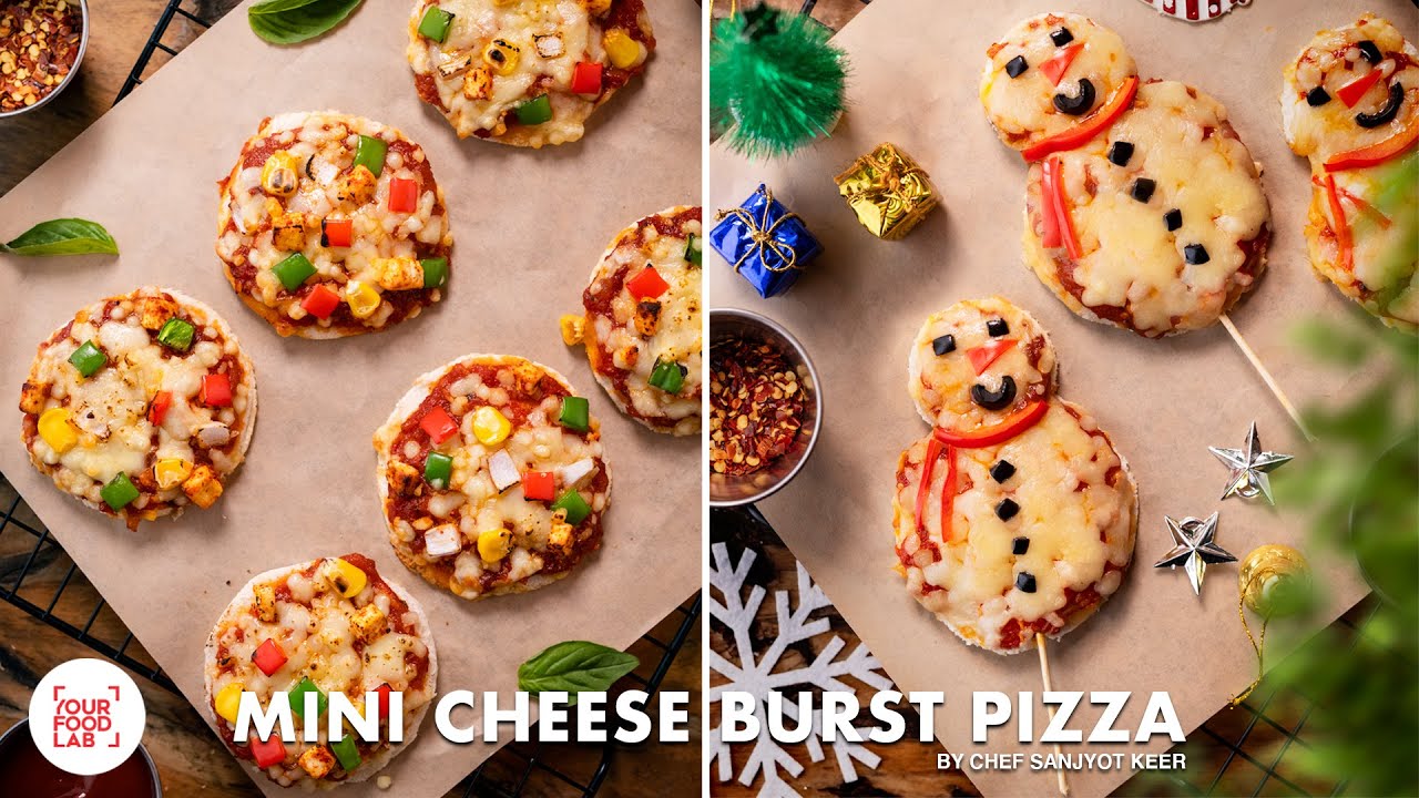 Mini Cheese burst Pizza Recipe | Quick cheese burst Bread Pizza | Chef Sanjyot Keer #MorphyRichards