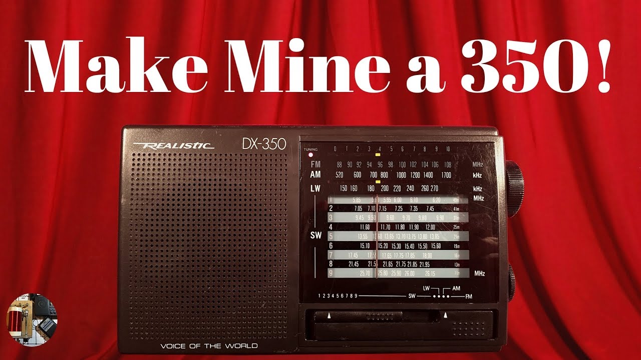 Realistic DX-350 AM FM LW Shortwave Portable Radio Review
