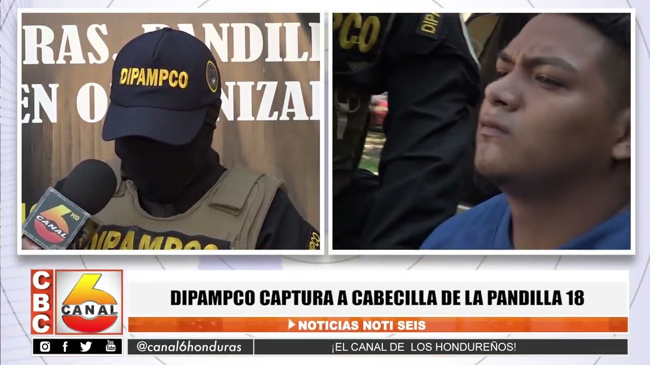Dipampco captura a cabecilla de la pandilla 18