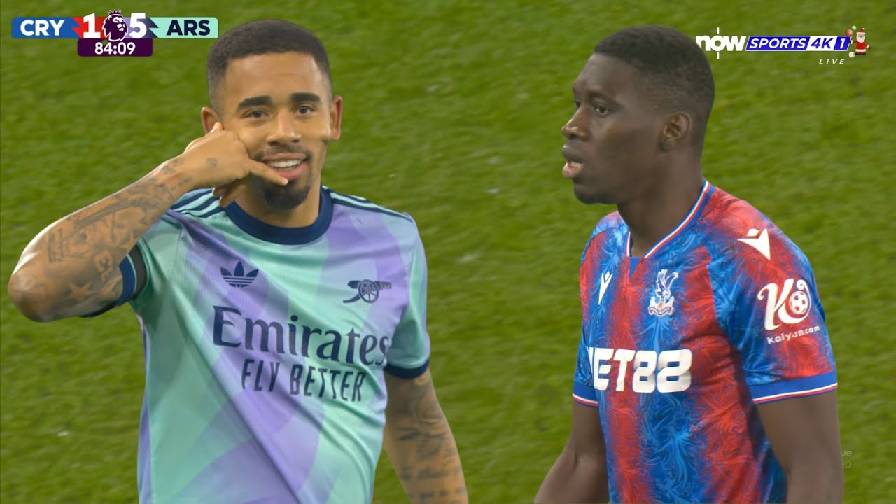 The day Gabriel Jesus showed no mercy to Crystal Palace!!