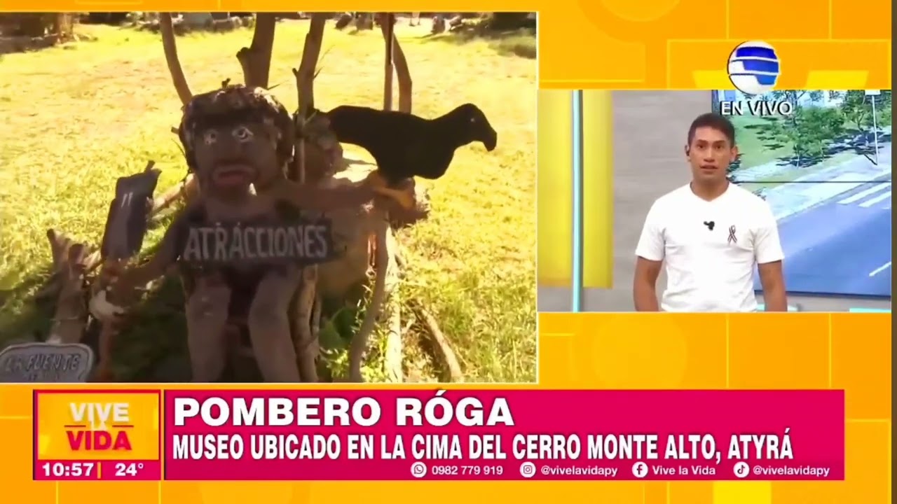Pombero Roga en las noticias. Nos visitan desde Vive la Vida. ...