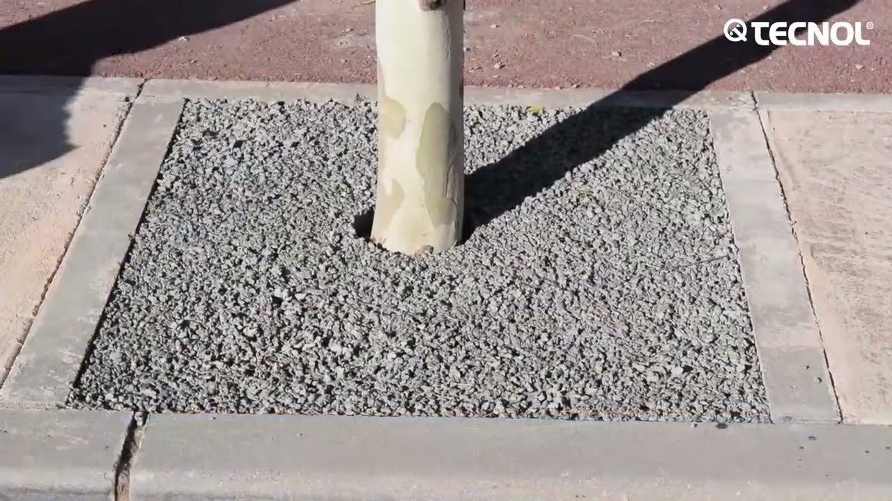 Hormigón poroso / permeable / drenante. Aplicación en alcorque