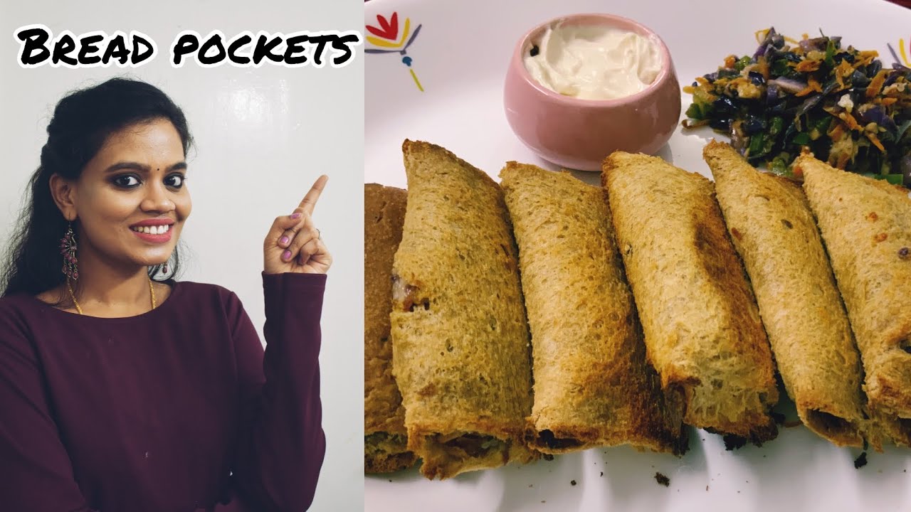 Bread pockets recipe in Tamil | Easy snack recipes | Easy bread recipes