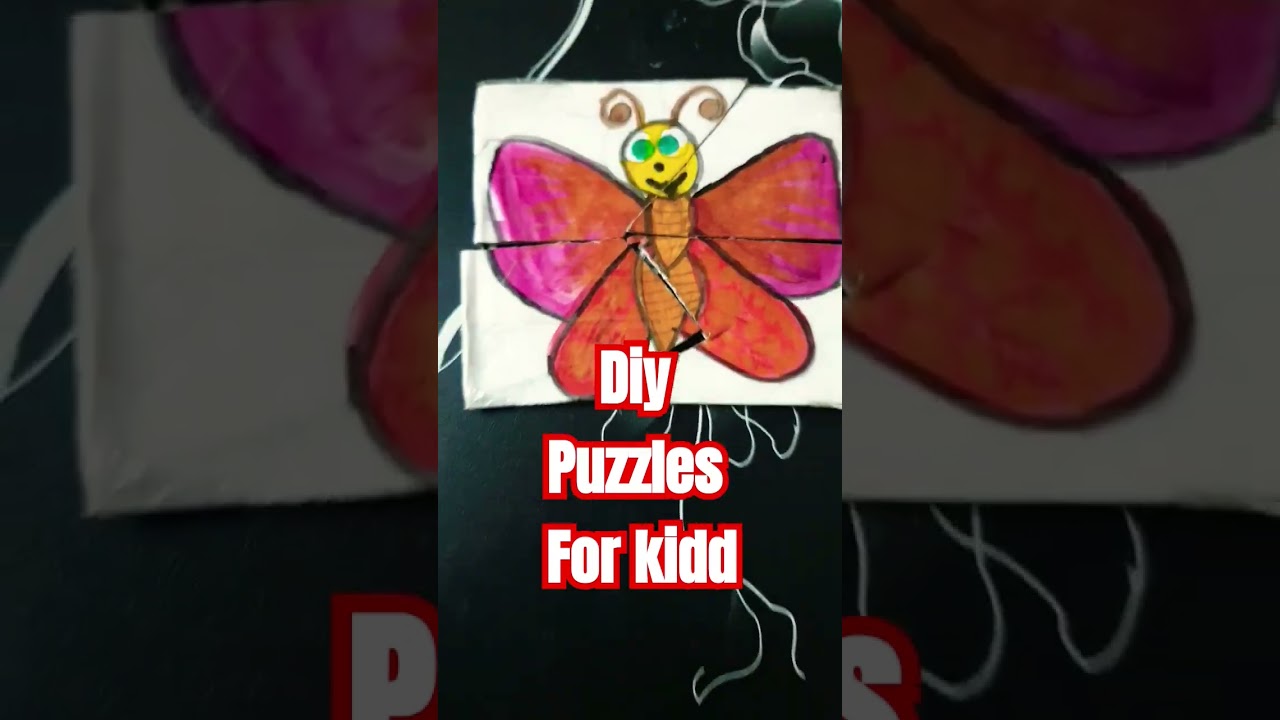 diy puzzles for kids #teaching #learning #craft #educationaltoys #games #kidspuzzle #cardboardcraft