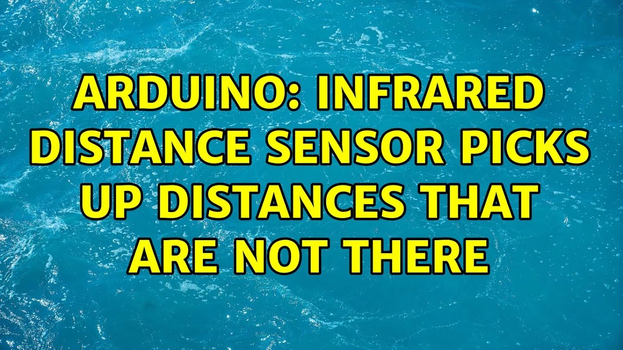 Arduino: Infrared distance sensor picks up distances that are not there (2 Solutions!!)