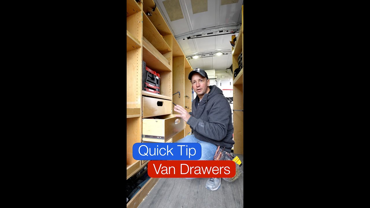 LIFE CHANGING!!! Work Van Drawer Trick...
