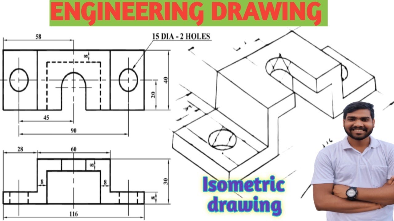 ISOMETRIC DRAWING|ENGINEERING DRAWING|B.E. ISOMETRIC DRAWING|TU|PU|KU|PoU|SHOBHA PANDIT