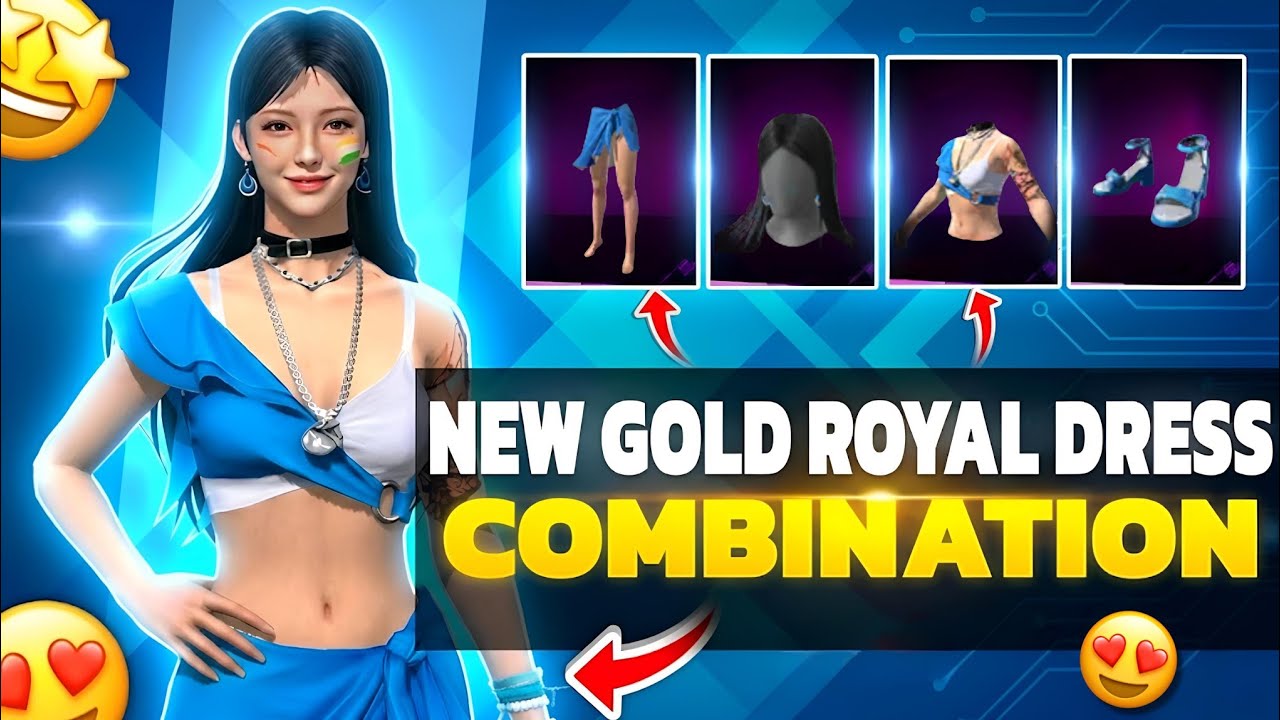 NEW GOLD ROYALE BUNDLE COMBINATION 😍 | NEW GOLD ROYALE DRESS COMBINATION | NO TOP UP .
