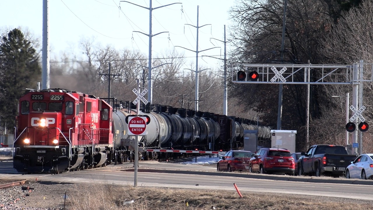 Four CP Watertown and M&P Sub Trains Around Portage 3/6/2021