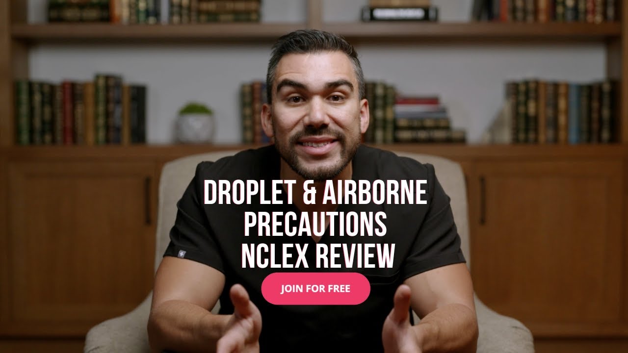 Меры предосторожности при воздушно-капельной инфекции на NCLEX | Обзорная серия NCLEX от медсестр...