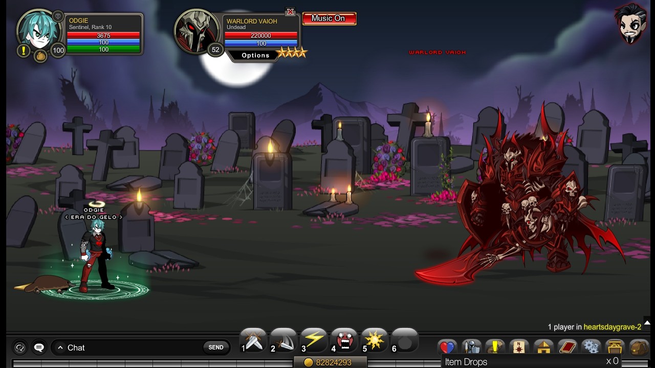 AQW |🪓Warlord Vaioh 🅳🆁🅾🅿🆂🪓  🚀/Join HeartsDayGrave