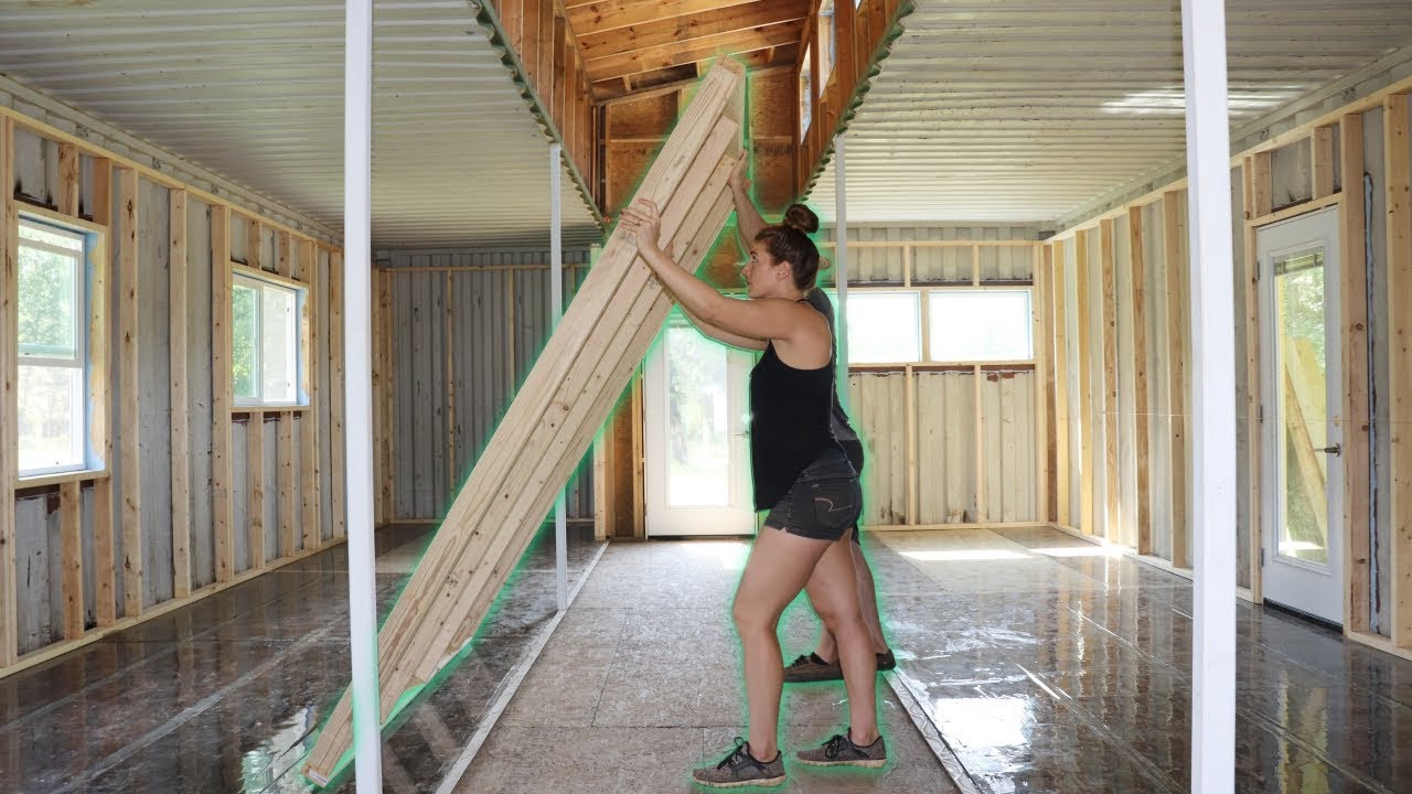 Framing Our SHIPPING CONTAINER HOME!