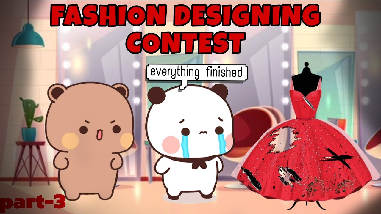 Will Bubu WIN the Fashion Designing Contest (Part-3)👗🧵 |Peach Goma| |Animation| |Bubuanddudu|