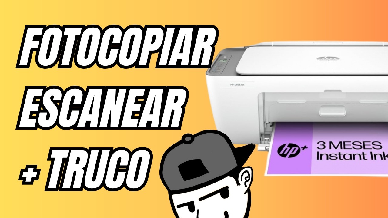 ✅ Cómo ESCANEAR y FOTOCOPIAR en HP Deskjet 2700 Series | 2800 Series