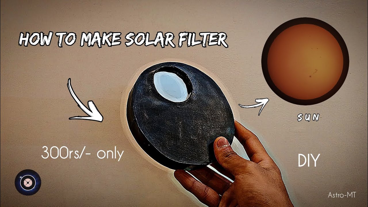 How to make solar filter at home /100% safe solar filter at home with cardboard / Astro-MT 