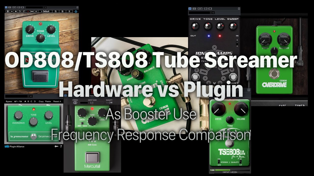 OD808/TS808 Hardware vs Plugin Comparison