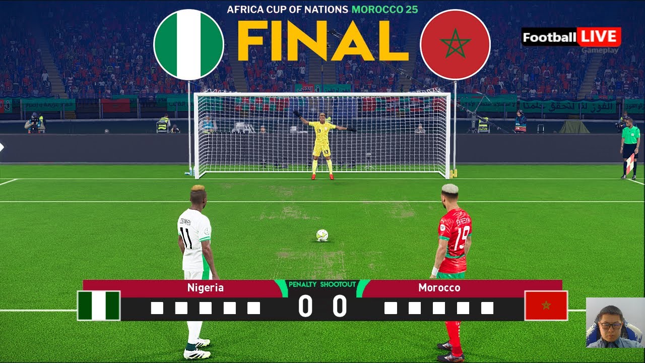 Nigeria 🆚 Morocco - Penalty Shootout 2025 Final CAF Africa Cup of Nations | eFootball PES