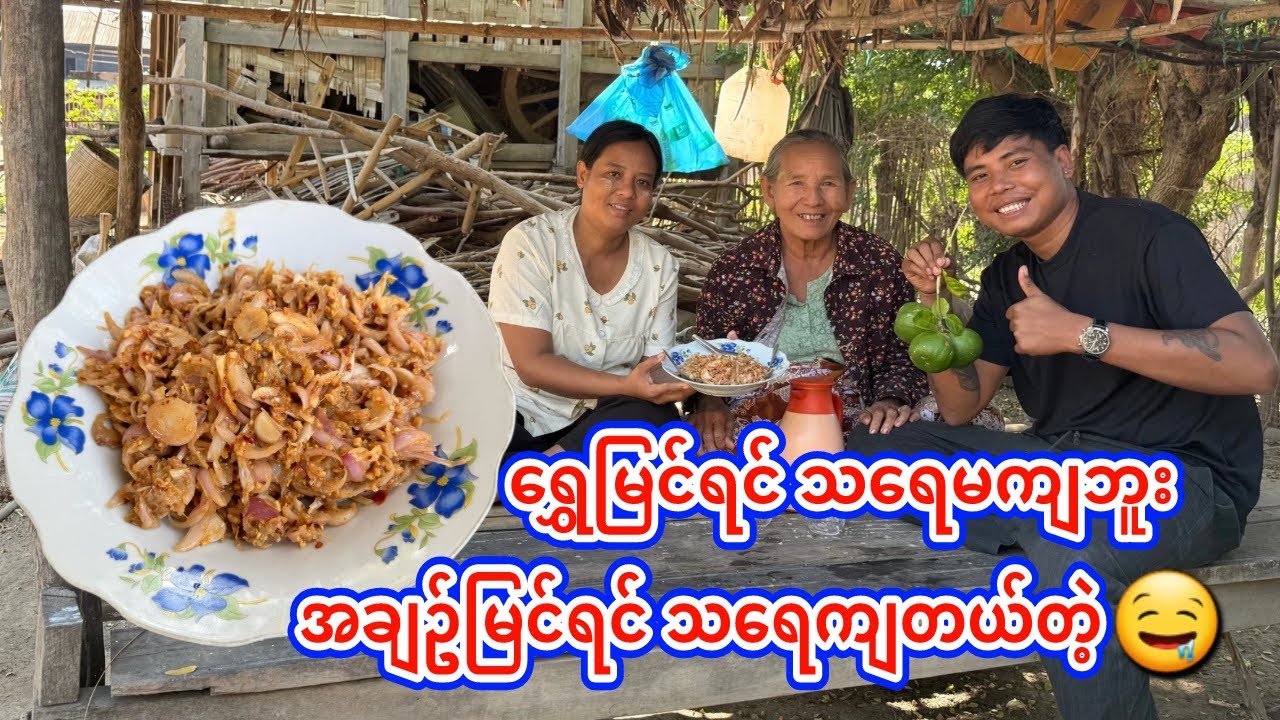 ရွှေမြင်ရင် သရေမကျဘူး အချဉ်မြင်ရင် သရေကျတယ်တဲ့🤤အမေ၊ဒေါ်လေးတို့နဲ့ ရှောက်သီးခူးပြီး သုပ်စားတဲ့နေ့🤤